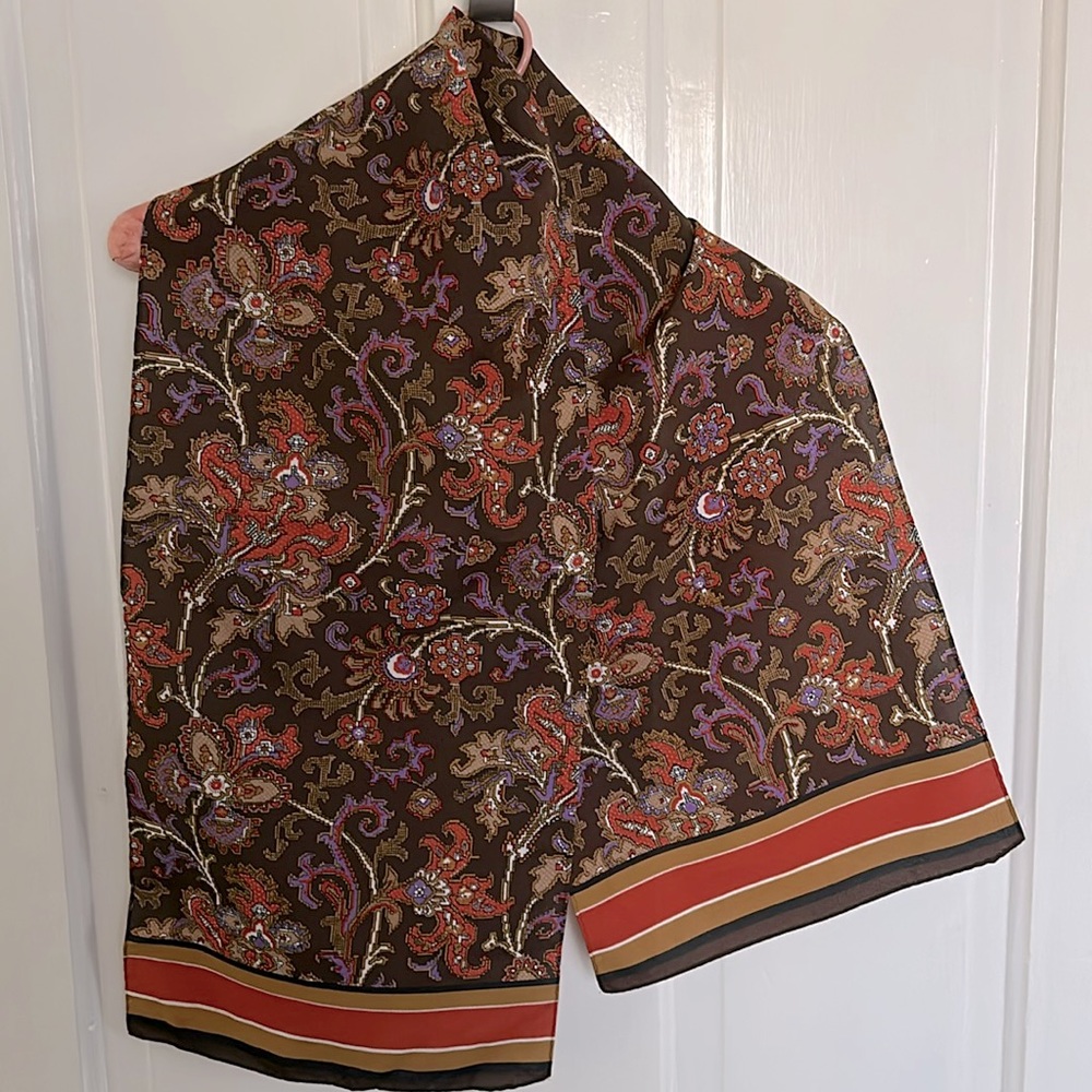 Floral patterned scarf